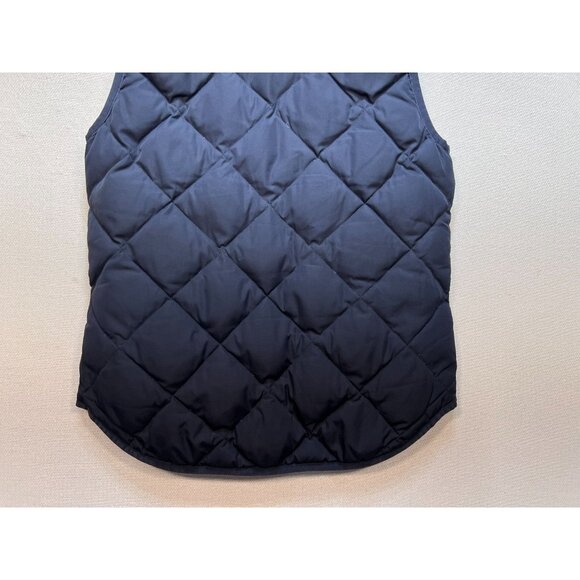 J.Crew Women's Cardigan Quilted Puffer Vest Full Zip Size XS Navy Blue Pockets - Picture 11 of 11